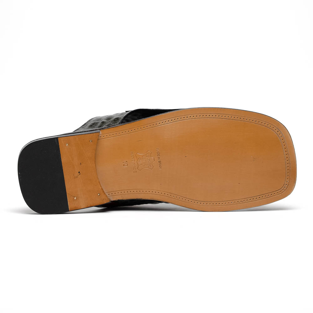 Maseratti Palms Embossed Caiman & Crocodile Sandals 5