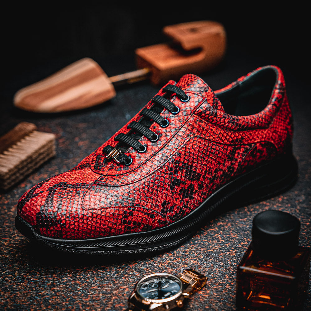 maseratti snake sneaker red 13