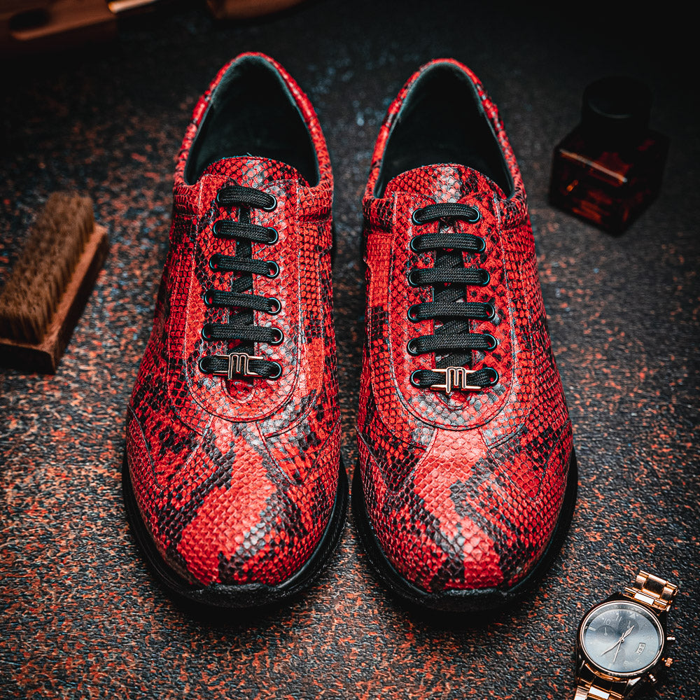maseratti snake sneaker red 17